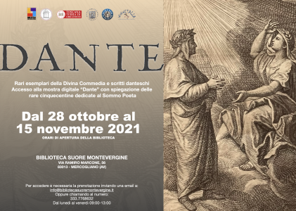 Dante – dal 28 ottobre al 15 novembre 2021