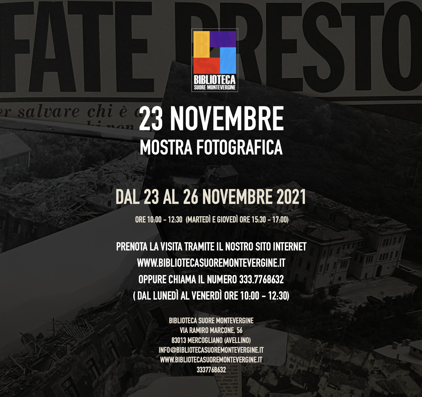 23 Novembre: Fate presto